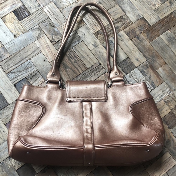 Cole Haan Alexa Bronze Shoulder Handbag - Picture 4 of 12